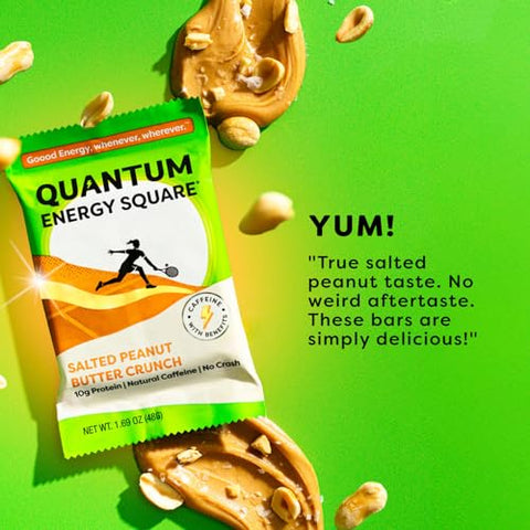 Quantum Energy Squares - Quantum Energy Square: Barra Energética com Cafeína – Energia e Sabor em uma única barra!