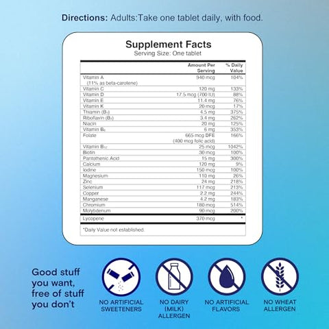 ONE A DAY - Multivitamínico Masculino 50+ | 50 Nutrientes Essenciais para a Saúde Imunológica e Cérebro Saudável