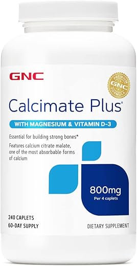 Calcimate Plus Magnésio – Fórmula Avançada para Saúde Óssea – 60 cápsulas - GNC