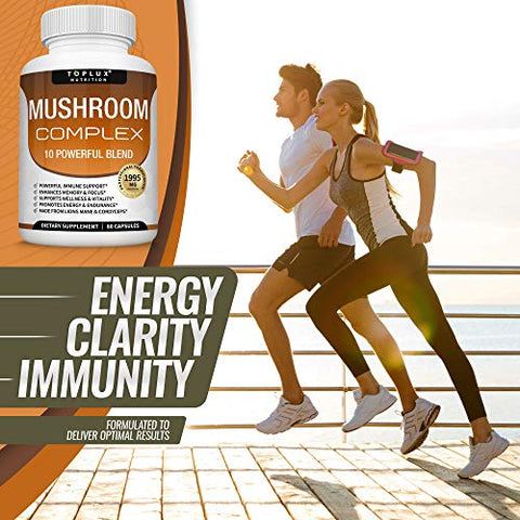 Toplux - Suplemento de Cogumelo Lion’s Mane – Potencialize sua saúde com o poder dos cogumelos – 100g