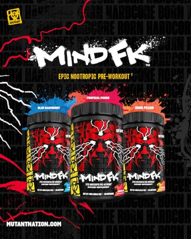 Mind FK – Pré-treino Nootrópico Épico – Suplemento Cerebral para Foco Mental – 20 Porções – Sabor Tropical – 460g - Mutant