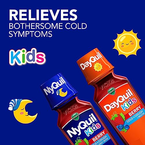 Kids DayQuil – Alívio para Crianças com Resfriado e Gripe – 120ml - Vicks