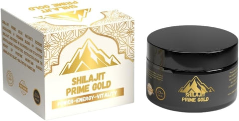 Prime Gold Shilajit - Pure 30g Resin for Energy & Wellness | Natural Himalayan Supplement Boosts Immunity, Stamina, and Performance - Organic Fulvic Acid Rich Mineral Pitch | Buy Now!