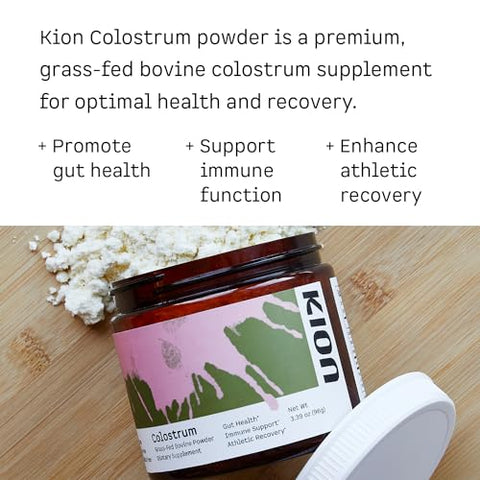 Colostrum | Bovino Alimentado com Pasto | Saúde Intestinal e Suporte Imunológico | 30 Porções - Kion