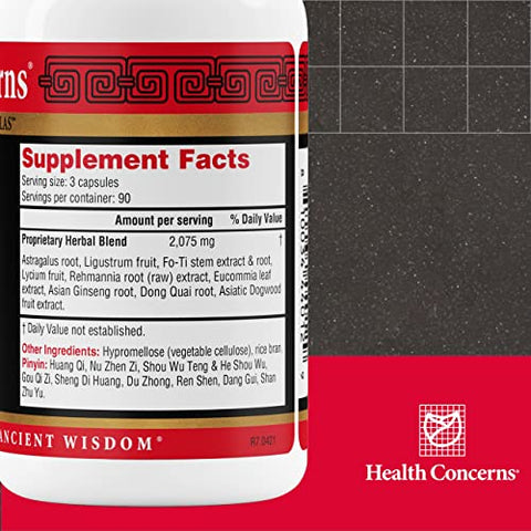 Health Concerns - Astra Essence – Suplemento Tonificante Herbal de Apoio à Saúde – 270 Cápsulas