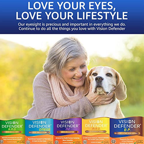 Intelligent Formula - Visão Defender BP: Suplemento para Pressão Ocular e Saúde dos Olhos com Extratos de Mirtilo e Casca de Pinheiro (60 Cápsulas Veganas)