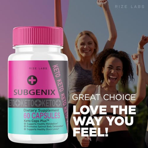 rize labs - (2 Pacotes) Cápsulas Subgenix, Subgenix Pílulas Naturais Queimadoras de Gordura, Suplemento Subgenix para Metas de Fitness e Bem-Estar, Fórmula Avançada Subgenix – Análise, Pastillas (120 Cápsulas)
