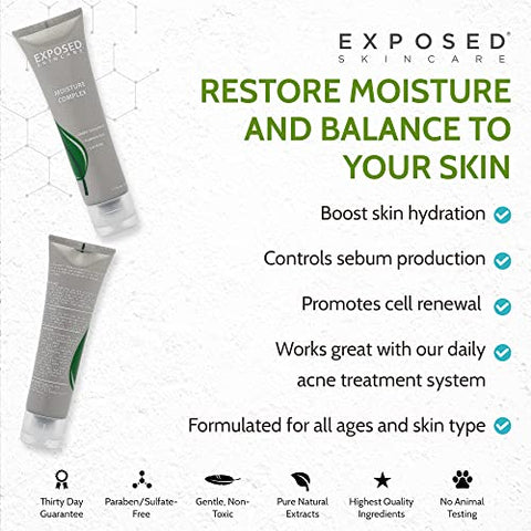 Moisture Complex – Complexo Hidratante com Vitamina E e Extrato de Chá Verde com Semente de Abóbora | 50g - Exposed Skin Care