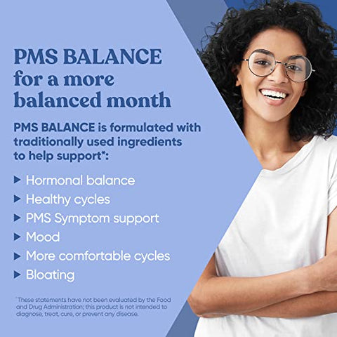 Eu Natural - Vitaminas Balance PMS para Mulheres – Equilíbrio Hormonal Feminino, Menstrual