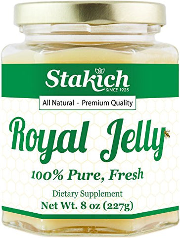 Fresh Royal Jelly – Puro, Natural – Sem Aditivos/Sabores/Conservantes – 227g - Stakich