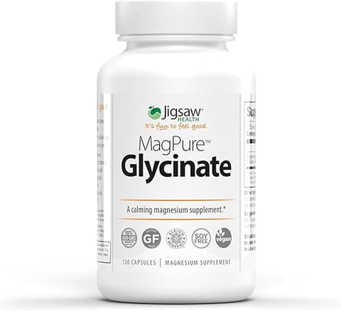 MagPure Glycinate – Cápsulas Premium de Magnésio, 120 Cápsulas - Jigsaw Health