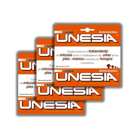 Creme/Unguento (3-Pack) – Tratamento Antifúngico para Infecções de Pele – 90g - Unesia