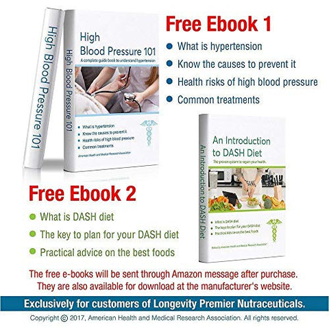 LONGEVITY PREMIER NUTRACEUTICALS INC - [2-Pack] Fórmula de Pressão Arterial Longevidade – Formulada cientificamente com Espinheiro