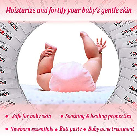 SION BIOTEXT - Pomada A e D da Sion Biotext para assaduras de fralda do bebê, creme original de cura com vitamina A e D, hidratante médico intensivo para terapia de pele seca
