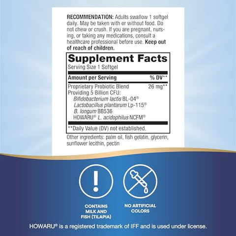 Nature's Way - Nature’s Way Max Potency Probiotic Pearls para Homens e Mulheres, Suporte Digestivo, Imunidade, Saúde do Cólon*, 5 Bilhões de Culturas Vivas, Sem Necessidade de Refrigeração, 30 Softgels