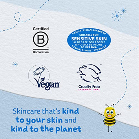 Kids 3 em 1 Natação, Morango e Hortelã Orgânica 250 ml, Gel de Banho, Shampoo e Condicionador, Indicado para Pele Seca, Sensível e Propensa a Eczema - Childs Farm