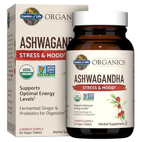 Organics – Multivitamínico Masculino 120 Comprimidos e Ashwagandha Antiestresse - Garden of Life