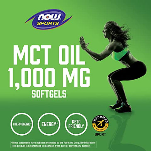 NOW Foods - Now Foods MCT Oil Softgels 1.000 mg – 150 Unidades (Pacote com 2) | Óleo de Coco Concentrado | Energia e Saúde | Alta Qualidade