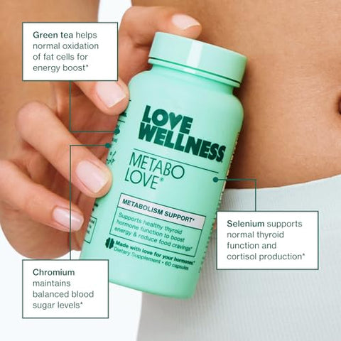 Metabolove – Impulsionador de Metabolismo | Controla Desejos Alimentares para Apoio ao Peso Saudável - Love Wellness