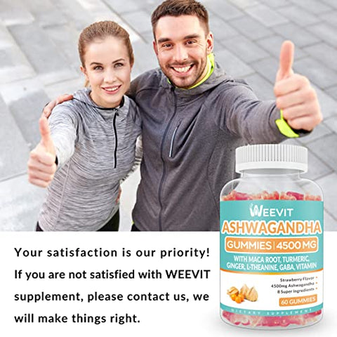 WEEVIT - Gummies de Ashwagandha 4500mg para Mulheres – Potência e Bem-Estar Feminino