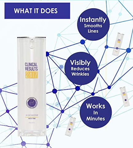 Clinical Results 24|7 - Insta-Firm: Tecnologia de Células-Tronco da NASA | Resultados Clínicos 24/7 | Levanta, Firme e Suaviza Linhas, Rugas, Olhos Inchados e Pés de Galinha – Instantaneamente! | 1g