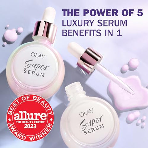 Super Serum 30ml com Niacinamida, Vitamina C, Peptídeo de Colágeno, AHA e Vitamina E - Olay