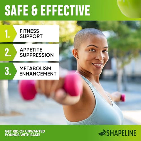 SHAPELINE - Pack com 2 Diet Drops – Supressor de Apetite para Mulheres – Fabricado nos EUA