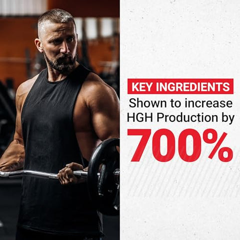 Prime HGH Secretion Activator: Suplemento HGH para Homens com AlphaSize Clinicamente Estudado para Estimular a Produção de HGH, Aumentar a Força nos Treinos e Melhorar - Force Factor