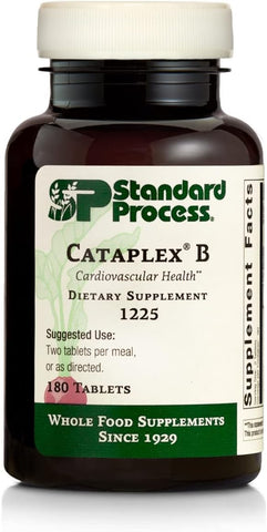 Standard Process Inc. - Cataplex B da Standard Process – Fórmula de Alimentos Integrais com Niacina, Vitamina B6, Tiamina e Inositol para Saúde Cardíaca, Metabolismo e Manutenção do Colesterol – 180 Comprimidos