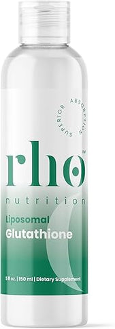 Rho Nutrition - Liposomal Glutationa – Suplemento Líquido de Glutationa de Alta Absorção – Suporta Desintoxicação Natural, Sistema Imunológico, Saúde da Pele, Clareza Mental