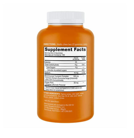Generic - Qnol Gummies de Cúrcuma com Gengibre – 500mg de Cúrcuma – Saúde e Bem-Estar