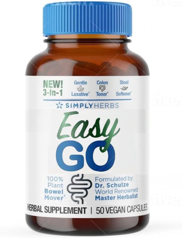Dr. Schulze's - Dr. Schulze’s Easy GO Bowel Mover – Laxante Suave Formulado, Tonificador de Colo