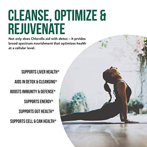 Triquetra Health - Chlorella Orgânica: 3 Certificações Orgânicas – Forma de Parede Celular Quebrada, Alga Azul-Verde – Crua, Cultivada ao Sol, Não Irradiada, Máximo de Nutrientes