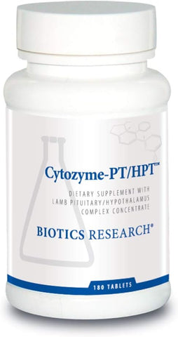 Cytozyme PT HPT Complexo de Hipófise e Hipotálamo de Cordeiro, Suporta a Função da Glândula Pituitária e Hipotálamo, Saúde Adrenal, Estimulante Cerebral 180 Tabs - Biotics Research