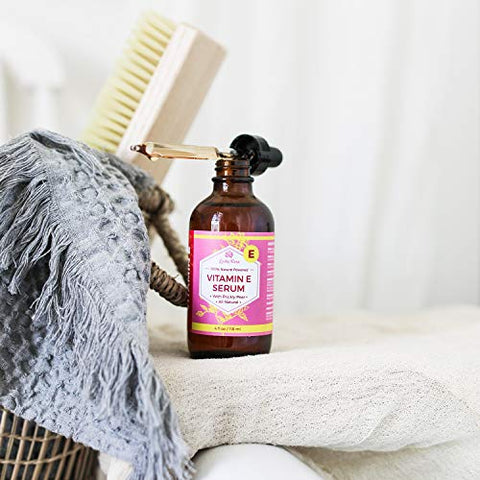 Óleo de Vitamina E Leven Rose 100% Puro Orgânico Natural para Rosto e Pele Seca