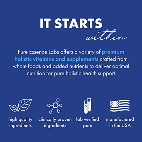 One N Only Multivitamínico para Homens, Suplemento Herbal Natural Diário com Vitamina D3, B12 e Biotina com Alimentos Integrais, 90 Comprimidos - PURE ESSENCE LABS