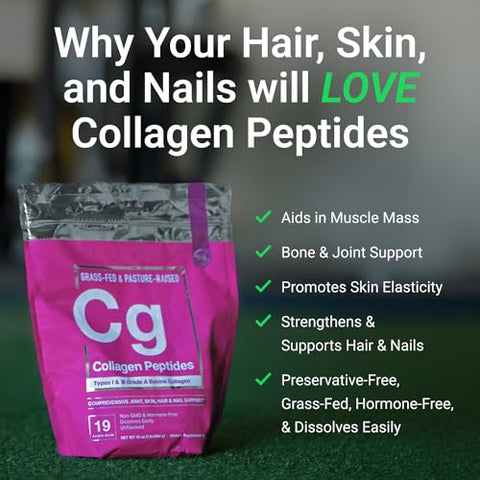 Pó de Colágeno Hidrolisado Essential Elements – Suporte para Articulações, Pele, Cabelo e Unhas | Tipo I | 100g