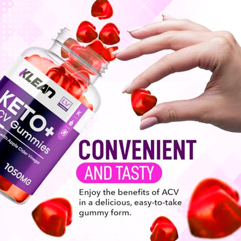 LIVORKA - Keto Klean Gummies 1050MG – 3 Pack, 60 Gummies por Frasco para 90 Dias | ACV Gummies Keto Klean Plus | Gummy Keto Klean | Marca KetoKlean