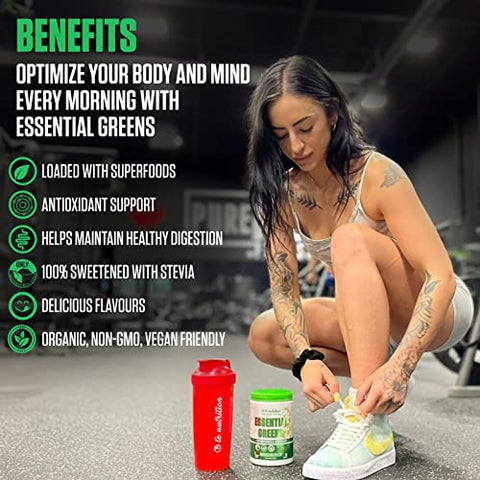TC Nutrition - Pó de Verdes Essenciais | Otimizar Saúde | Spectra, Matcha Orgânico, Spirulina, Capim de Trigo, Mais | Probióticos