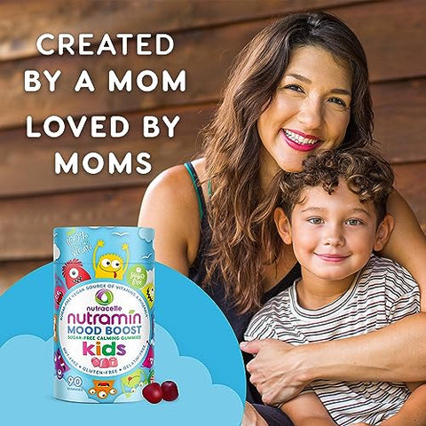 Nutracelle - NUTRAMIN Kids Mood Boost Gummy: Vitamina de Magnésio Citrato Deliciosa e Calmante com Ashwagandha – Marca NUTRAMIN