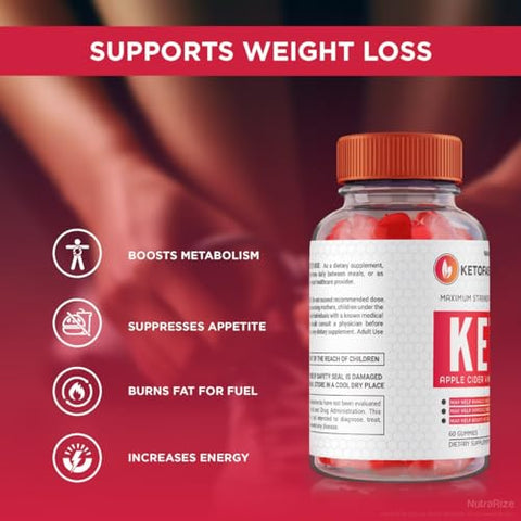 NutraRize - (3 Pacotes) Gomas KetoFast4ME ACV – KetoFast 4 ME Gomas Keto ACV, Gomas Keto Fast4ME para Perda de Peso Avançada, Suplemento de Força Máxima, Gomas Keto Fast 4 ME Gomitas Gummy