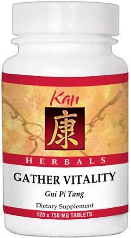 Kan Herbs - Herbals - Kan Herbs – Gather Vitality 120 Comprimidos | Energia Vital em Tabletes | Fórmula Natural