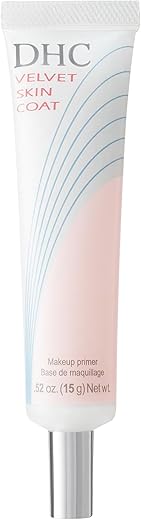 Velvet Skin Coat: Primer Matificante em Gel-Pó, Minimiza Poros e Linhas Finas, Fórmula Livre de Fragrância e Corantes, 15g - DHC