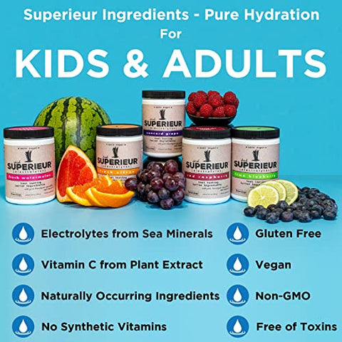 Electrolytes – Suplemento de Eletrólitos à Base de Plantas com Minerais Marinhos para Hidratação – 500ml - Superieur