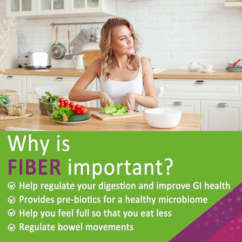 Nextdia - Fiber Gummies para Adultos, Sem Açúcar 10g Suplemento de Fibra Prebiótica com Enzimas Digestivas, Probióticos