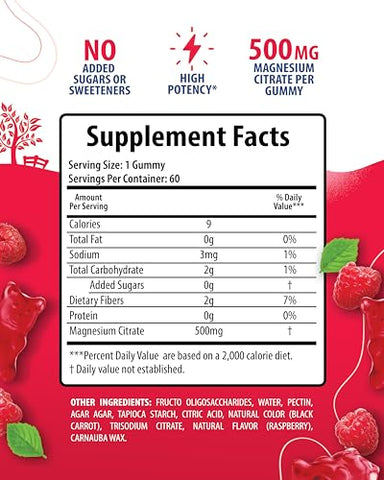 SUNNY SAM - Gomas de Magnésio para Crianças – Marca: Máxima Saúde – 60 g