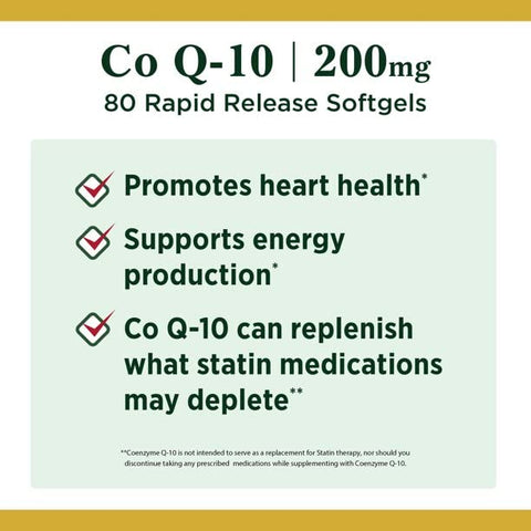 Nature's Bounty - Nature’s Bounty Co Q-10 Extra Forte 200 mg Softgels 80 un (Pacote com 4) – Comprar Online | Nature’s Bounty