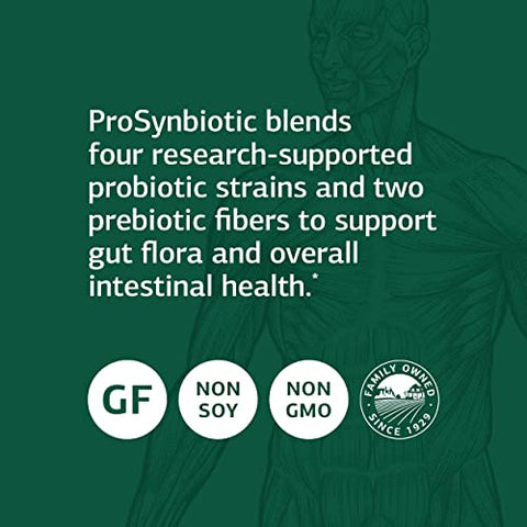 Standard Process Inc. - ProSynbiotic Standard Process – Saúde Digestiva com Bifidobacterium, Raiz de Chicória, Lactobacillus Acidophilus e Inulina – Suporte Imunológico e Intestinal