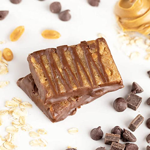 Probar - PROBAR – Barra de Snack de Manteiga de Amendoim e Chocolate, 4g de Proteína, Sem OGM, Sem Glúten (Embalagem com 12 unidades)