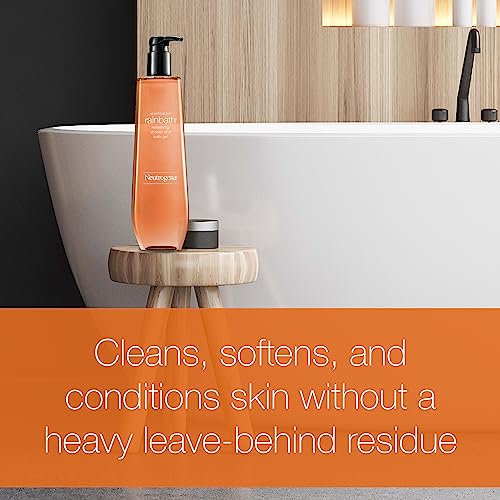 Rainbath Body Wash 32 fl. Oz – Gel de Banho Refrescante e Hidratante, Limpeza Diária do Corpo e Gel de Barbear com Espuma de Enxágue Limpo, Fragrância Original - Neutrogena